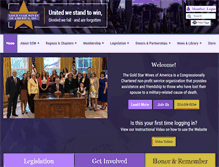 Tablet Screenshot of goldstarwives.org